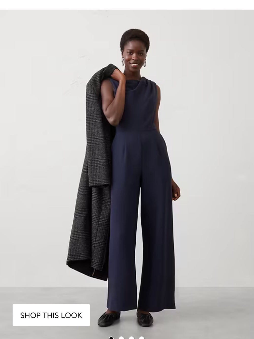 COWL-NECK JUMPSUIT